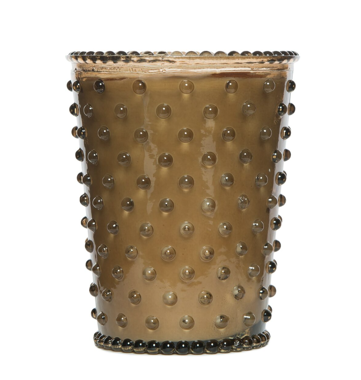 SIMPATICO NO. 12 NUTMEG HOBNAIL GLASS CANDLE